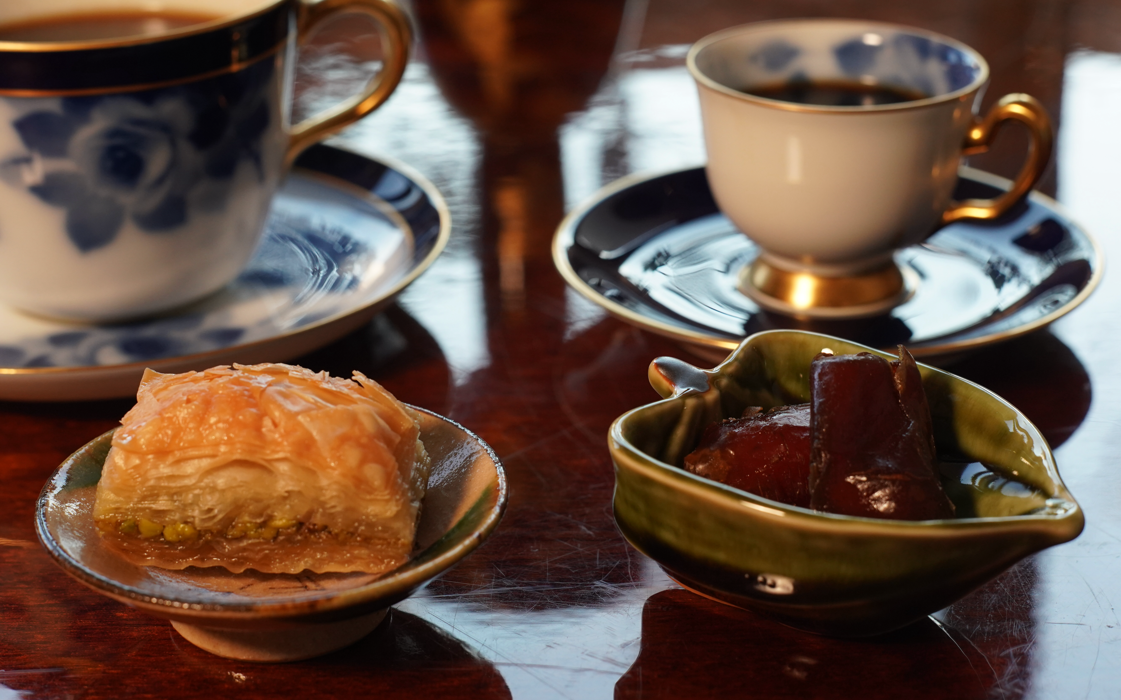 Pumpkin shaped Oribe tiny sweets dish