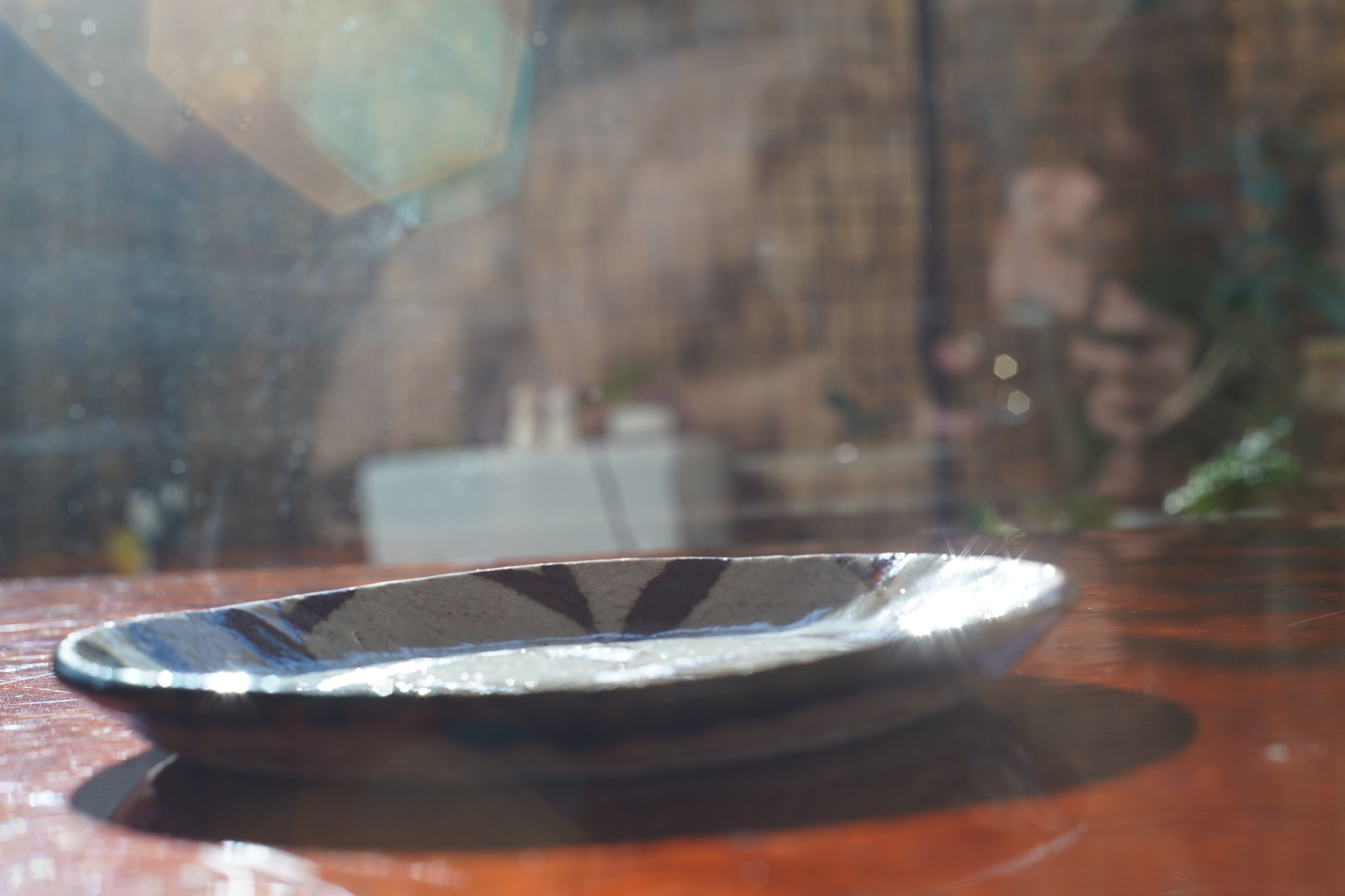 Oribe Small Plate — Oribe Green & Iron Painting